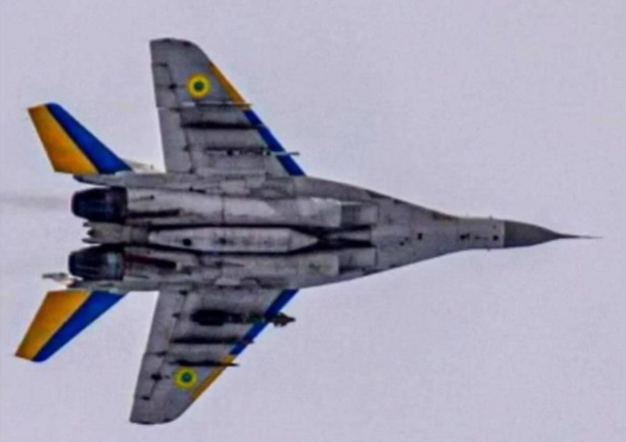 Ukrainian MiG-29 Hits Russian Military Target in Belgorod Region with French AASM Bomb