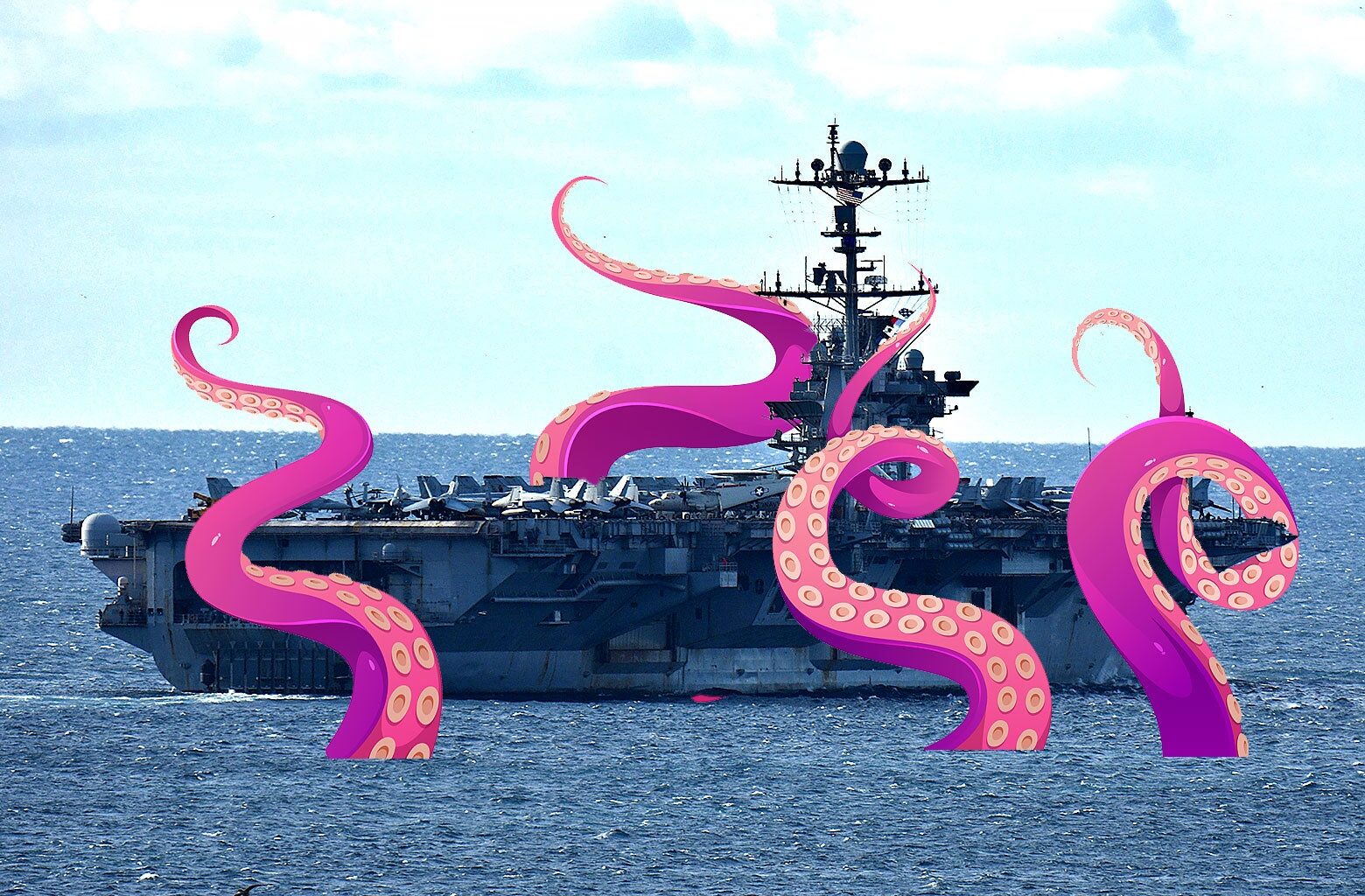 The U.S. must retaliate against the aquatic demon dragging its fancy fighter planes to the watery depths.