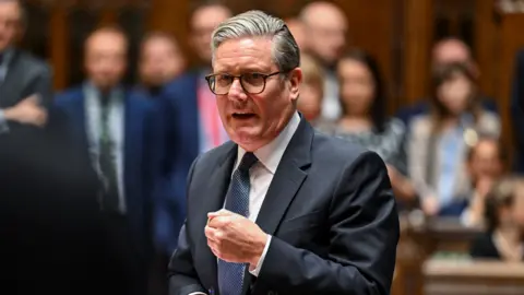 UK Parliament Sir Keir Starmer speaking at Prime Minister's Questions