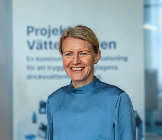 Lisa Ahlström är biträdande projektchef på Vätternvatten, AB som ska förse fyra kommuner i Närke med dricksvatten från Vättern med hjälp av en fyra mil lång tunnel.