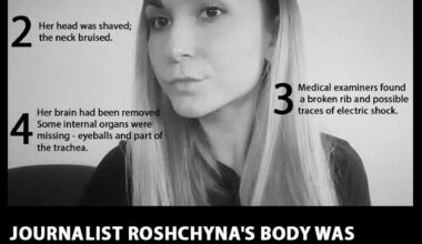 Viktoriia Project:  The body of journalist Viktoriia Roshchyna, who died and underwent torture in Russian captivity, was missing some internal organs, according to an investigation by the Forbidden Stories a Paris-based international network of journalists