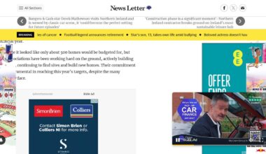 The News Letter website is fucking nuts