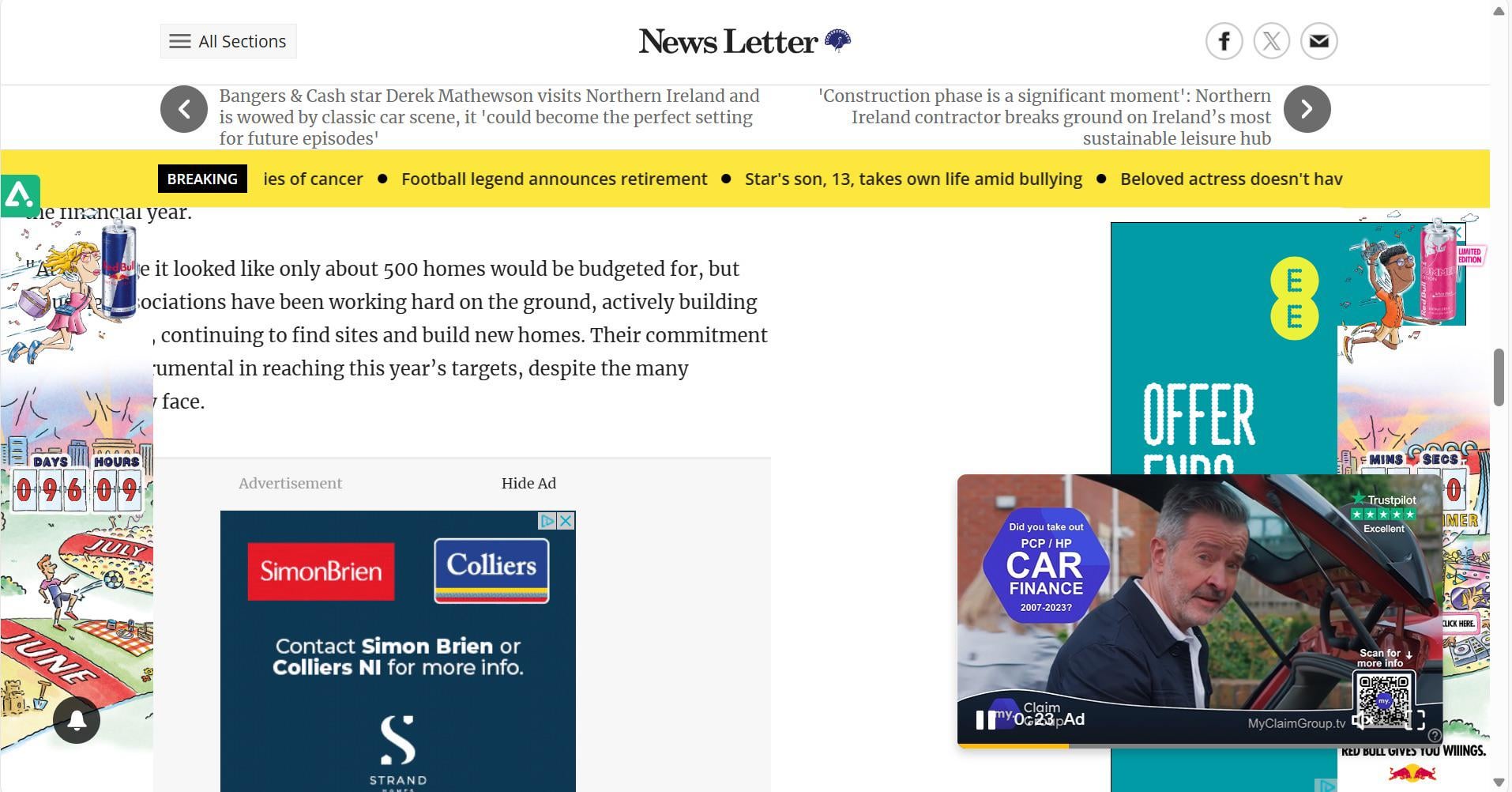 The News Letter website is fucking nuts