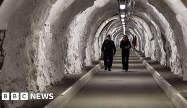 Tunnel leading to secret military headquarters in Norwegian mountain