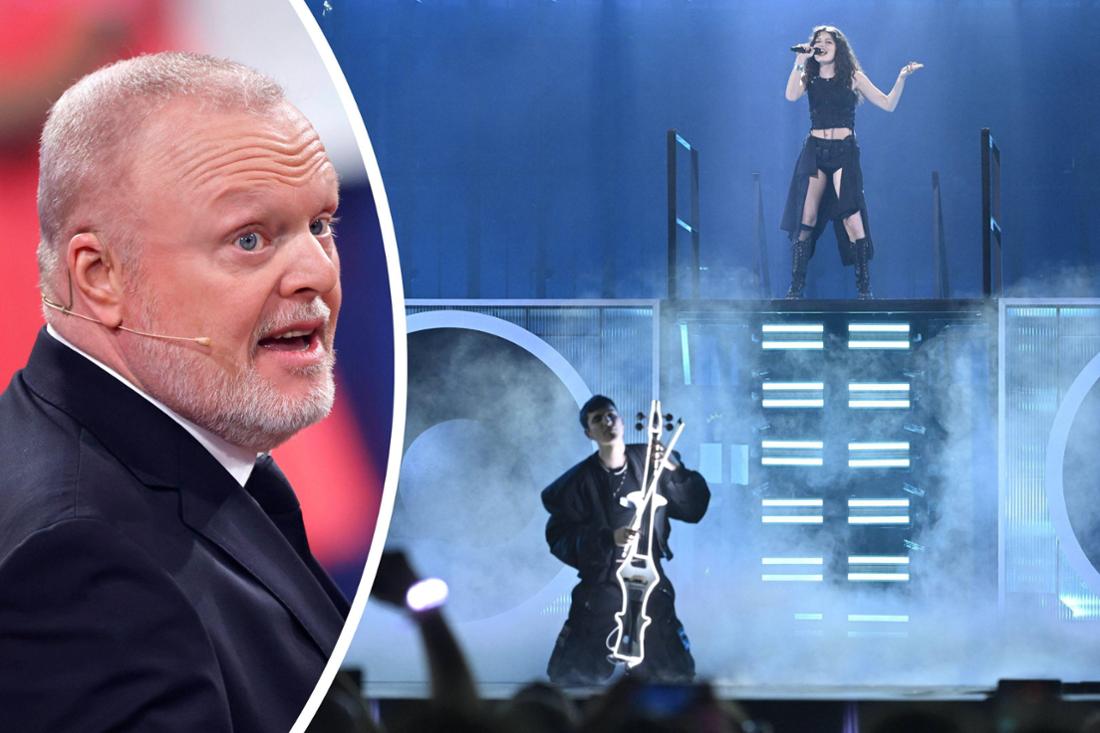 Stefan Raab und die deutschen ESC-Teilnehmer Abor & Tynna.