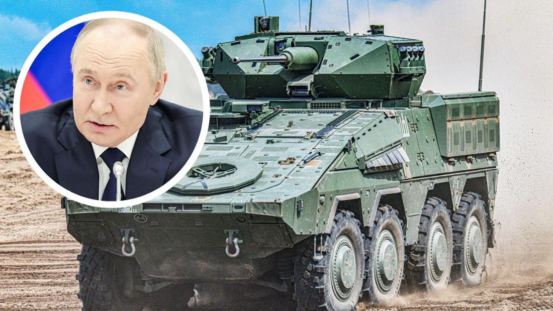 Gerade im Baltikum wird Russland-Autokrat Wladimir Putin als Bedrohung wahrgenommen. Hier ist ein Vilkas-Radpanzer der litauischen Armee zu sehen. (Symbolfoto)