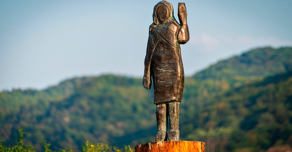 Statue of U.S. First Lady Melania Trump stolen in Slovenia