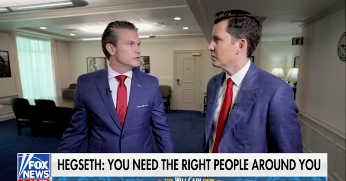 Pete Hegseth Gives His Mini-Me Fox Colleague a Tour of the Pentagon