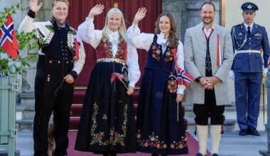 The family of the Crown Prince of Norway on Norwegian Constitution day. May 17 2025. Photo: Lise Åserud, NTB.