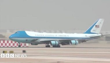 Trump arrives in Saudi Arabia in first major trip of second term - follow live