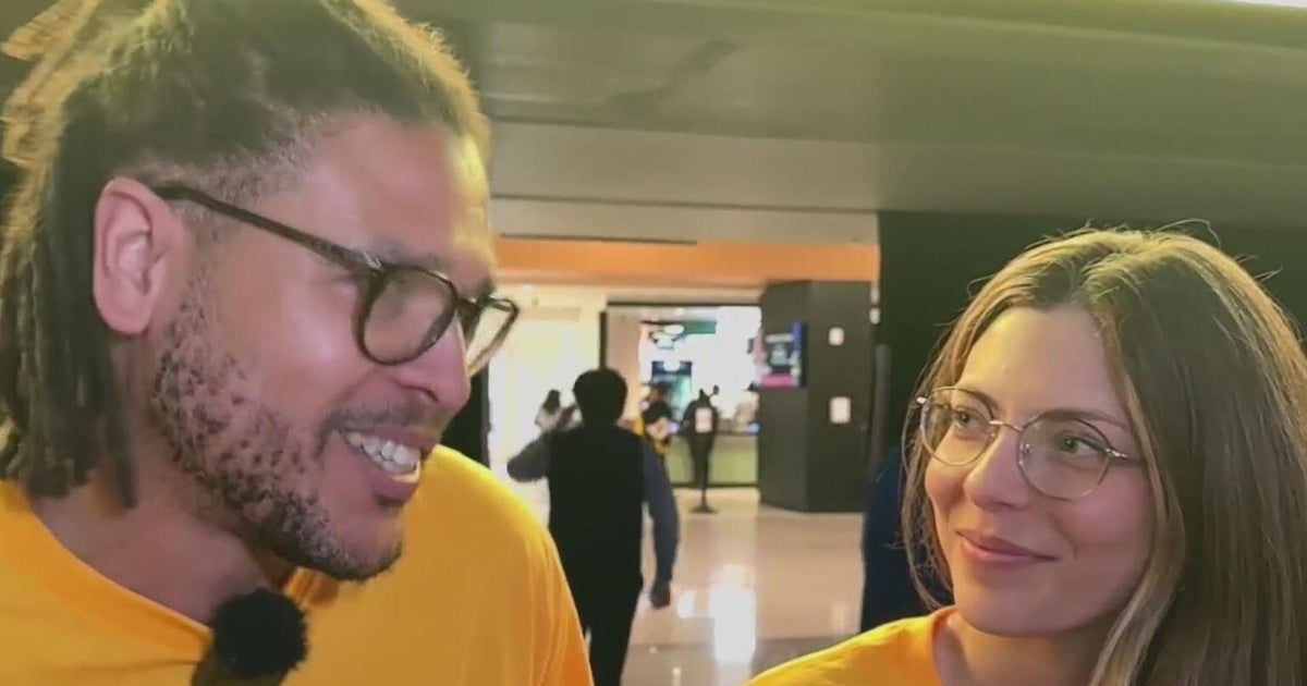 Married couple from Spain enjoy Warriors-Rockets Game 6 while on honeymoon