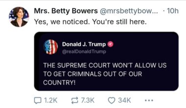 You first, Sr. Trump.