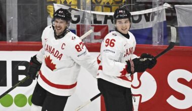 Crosby, Celebrini lead Canada in dominant 7-0 win over Slovakia at worlds | saskNOW | Saskatchewan