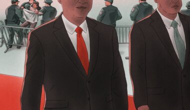 As President Xi Jinping traveled the world, police swept peaceful protesters off the streets