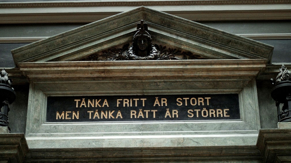 Citat från hus på Uppsala universitet.