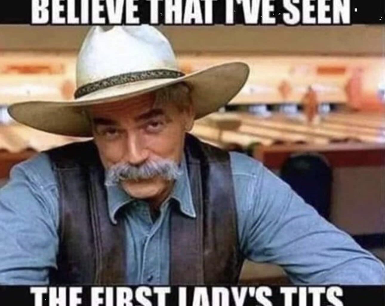 It’s still hard to believe that I’ve seen the first first lady’s tits but not Trump's taxes