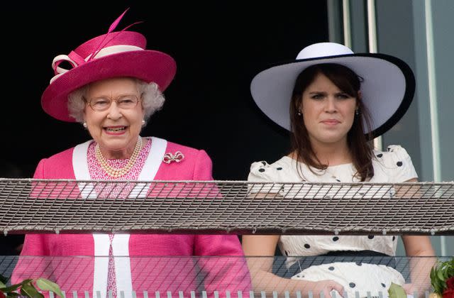 Getty Queen Elizabeth and Princess Eugenie on June 4, 2011