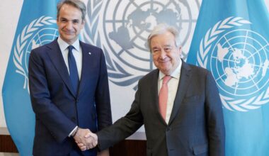 Mitsotakis discusses UNSC priorities, Cyprus and Gaza with UN chief