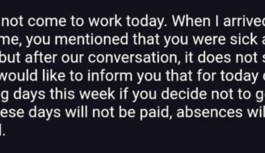 Problems with employer