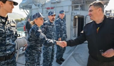President Milanović Visits Croatian Navy, Greets Crew Returning from NATO Mission