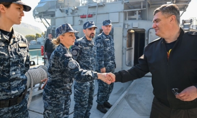 President Milanović Visits Croatian Navy, Greets Crew Returning from NATO Mission