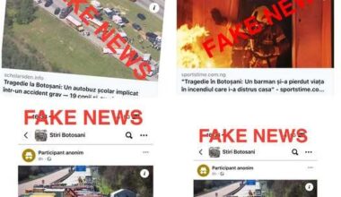 ISU Botoşani: Atenţie, ŞTIRI FALSE despre accidente grave, tragedii sau incidente, la Botoşani!