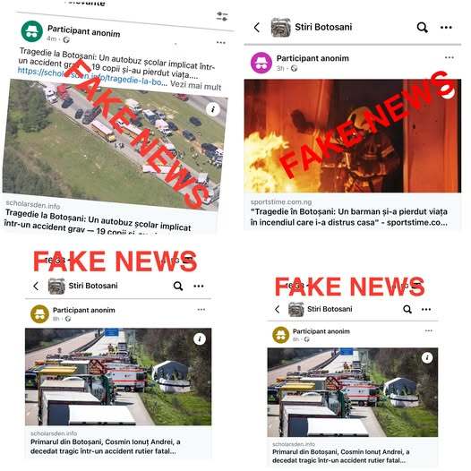 ISU Botoşani: Atenţie, ŞTIRI FALSE despre accidente grave, tragedii sau incidente, la Botoşani!