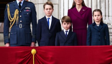 Prince Louis Trolls Brother Prince George at VE Day Outing