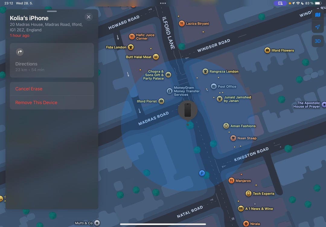 Need advice: my phone was stolen in London