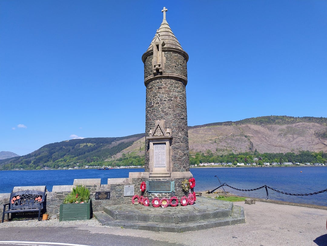 Lazaretto Point War Memorial & Holy Loch - Sandbank, Dunoon 10-05-25