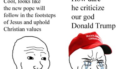The pope is too christian