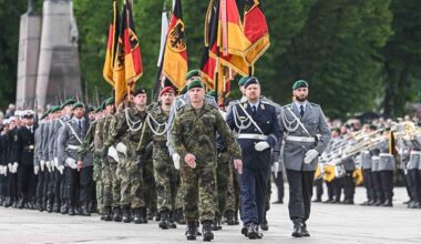 A historic German Army parade in the Lithuanian capital, the first since WWII