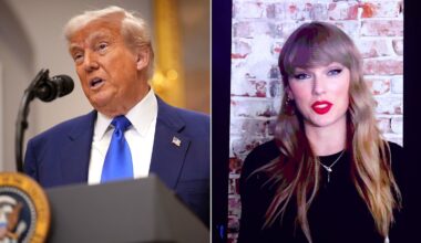 White House reacts to President Donald Trump calling Taylor Swift 'no longer hot'