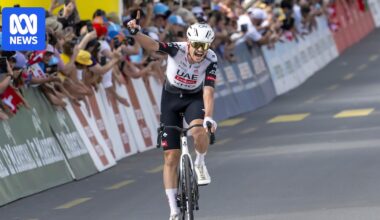 Jay Vine wins stage three of Tour de Romandie in Switzerland