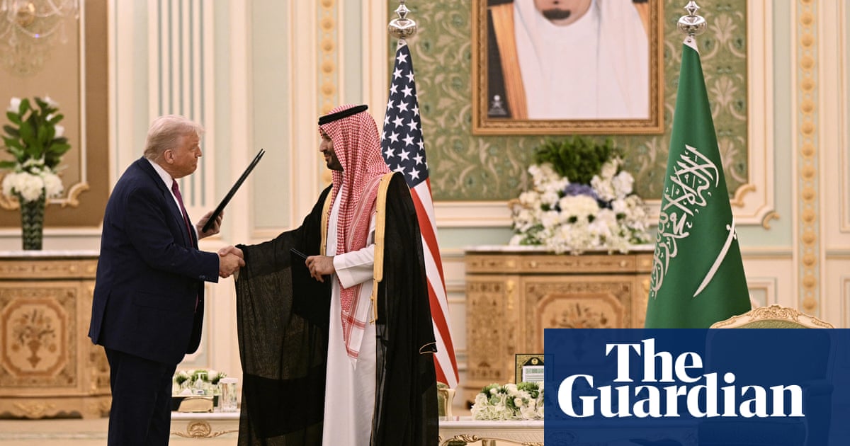US and Saudi Arabia sign $142bn arms deal as Trump to meet Syrian leader | US foreign policy