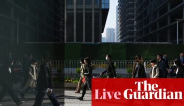China’s service sector hit by trade war; Ford predicts $1.5bn profit hit from Trump tariffs – business live | Business