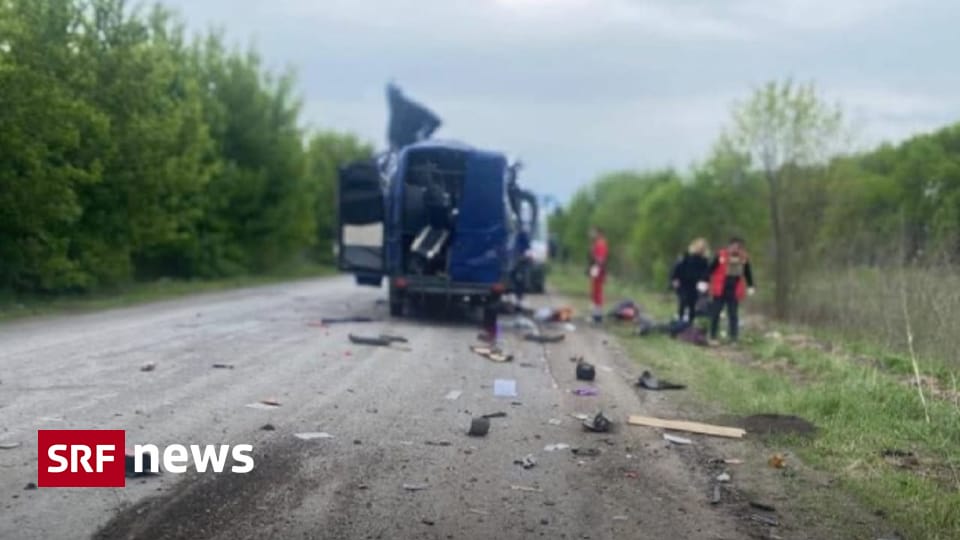 Krieg in der Ukraine - Tote bei russischem Angriff auf Minibus in der Ukraine - News