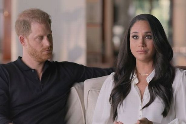 Prince Harry and tearful Meghan Markle