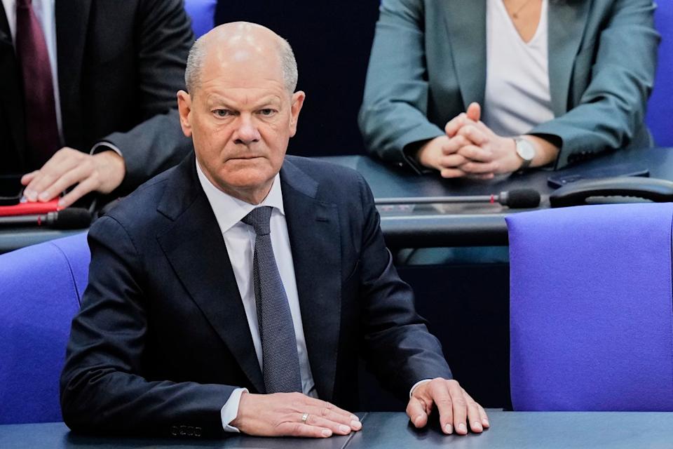 Former German chancellor Olaf Scholz was against sending Taurus missiles to Ukraine (AP)