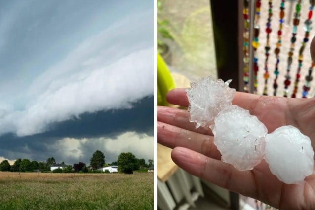 KMI waarschuwt in meerdere provincies voor onweersbuien, in Nederland vielen al hagelbollen met diameter van 5 centimeter