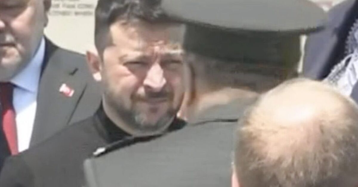 kraine LIVE: Zelensky storms off after tense airport press conference | World | News