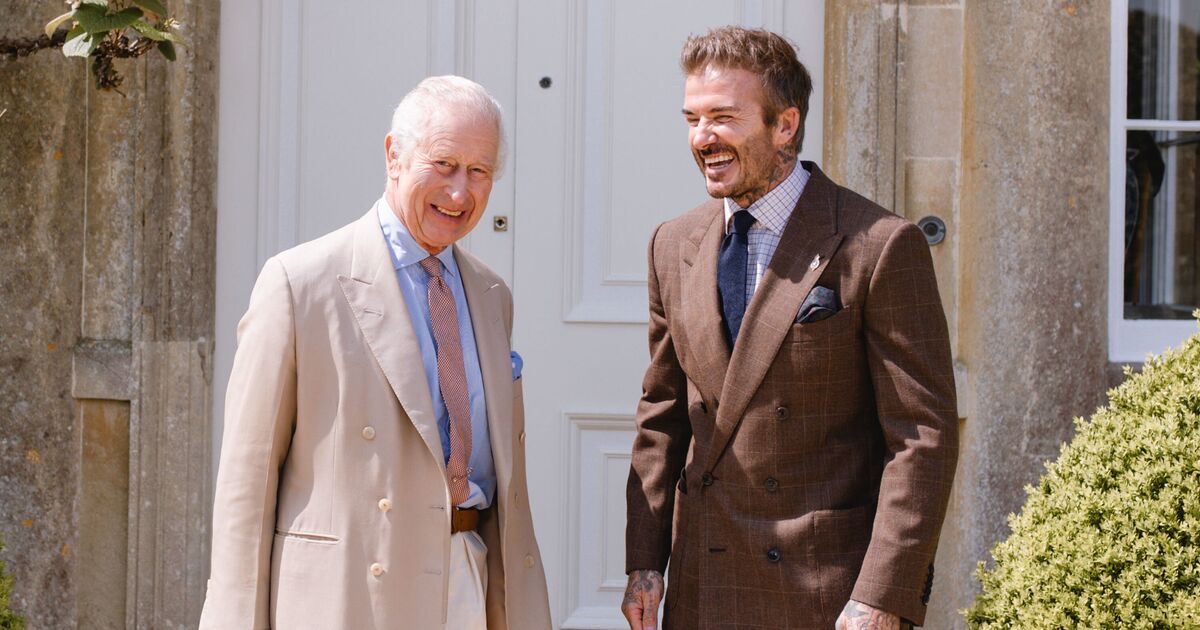 King Charles and David Beckham pictured at Chelsea Flower Show | Royal | News