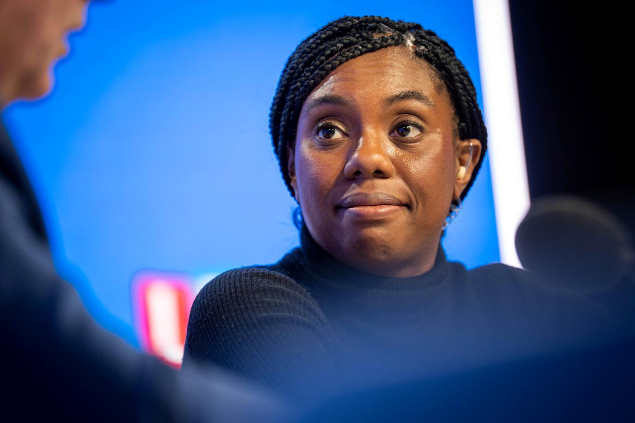 Conservative Party leader Kemi Badenoch during an appearance on LBC Radio for a phone-in, at Millbank studios in London. Picture date: Monday April 28, 2025. (Photo by James Manning/PA Images via Getty Images)