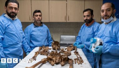 The medics identifying remains from Syria's mass graves