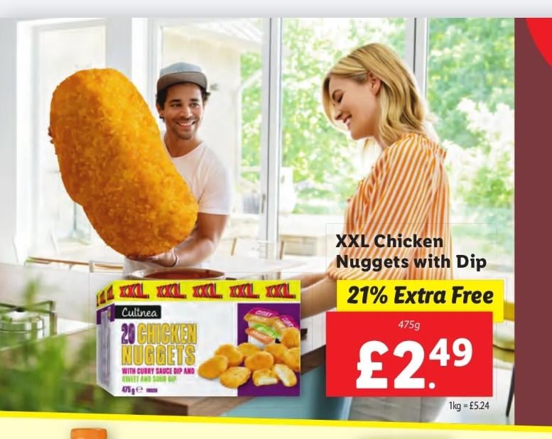 Lidl might be fibbing with the size of their XXL nuggets