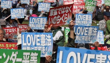 Rally held in Tokyo on Japan's Constitution Day to honor peace, oppose war - World