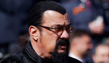 Steven Seagal Attended Putin's Victory Day Parade Next to Biker Gang