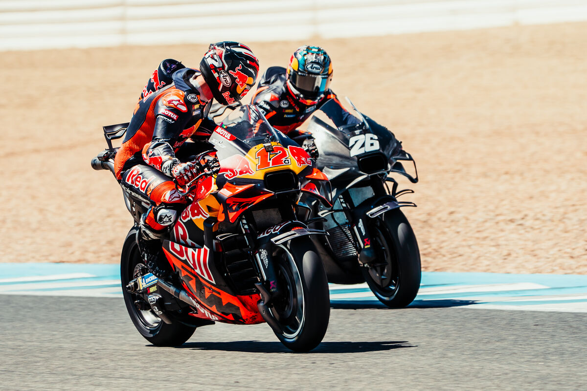 KTM a eu un test productif, déclare Sebastian Risse, en mettant l'accent sur les pilotes : « Nous voulions stabiliser le travail effectué et comparer les préférences. »