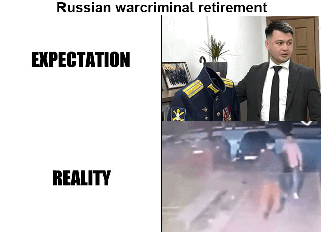 Every Russian war criminal will be brought to justice.