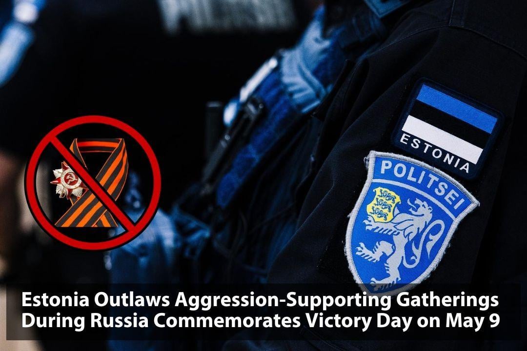 From May 8-10, the Estonian Police and Border Guard Board prohibits pro-aggression gatherings in Harju, Lääne-Viru, and Ida-Viru counties, banning symbols and acts endorsing war crimes. For event organizers, the penalties are possible jail time or fines that may reach €2,400.